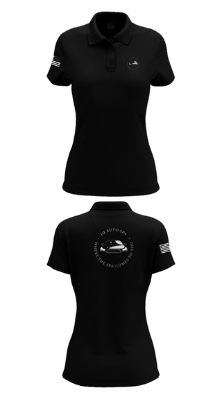 Women's Short Sleeve Performance Polo, JQ Auto Spa, , Teamtime, Team time, sublimation, custom sports apparel, team uniforms, spirit wear, spiritwear, sports uniforms, custom shirts, team store, custom team store, fundraiser sports, apparel fundraiser