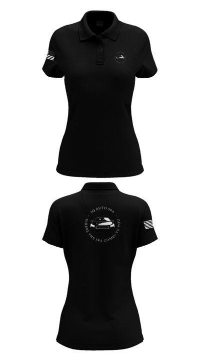 JQ Auto Spa 51981310 Women's Short Sleeve Performance Polo  - 36