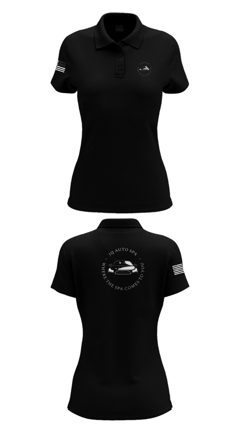 Women's Short Sleeve Performance Polo, JQ Auto Spa, , Teamtime, Team time, sublimation, custom sports apparel, team uniforms, spirit wear, spiritwear, sports uniforms, custom shirts, team store, custom team store, fundraiser sports, apparel fundraiser