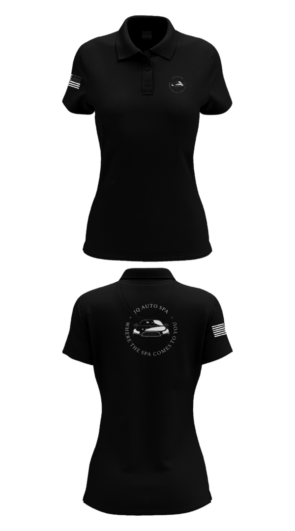 Women's Short Sleeve Performance Polo, JQ Auto Spa, , Teamtime, Team time, sublimation, custom sports apparel, team uniforms, spirit wear, spiritwear, sports uniforms, custom shirts, team store, custom team store, fundraiser sports, apparel fundraiser