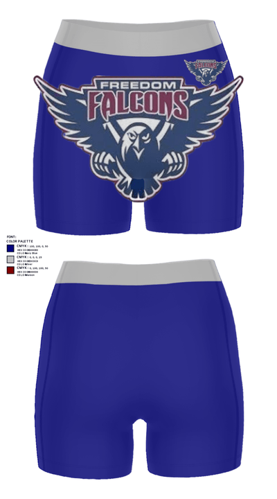 Freedom High School Softball 60303770 Women's Compression Shorts - 26