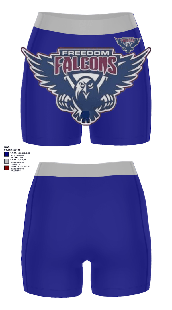 Women's Compression Shorts, Freedom High School Softball, Softball, Teamtime, Team time, sublimation, custom sports apparel, team uniforms, spirit wear, spiritwear, sports uniforms, custom shirts, team store, custom team store, fundraiser sports, apparel fundraiser