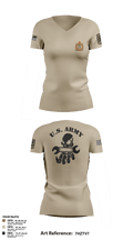 411TH CBRN COMPANY411TH CBRN COMPANY411TH CHEMICAL COMPANY 16775376 Women's Short Sleeve V-neck Shirt - 2