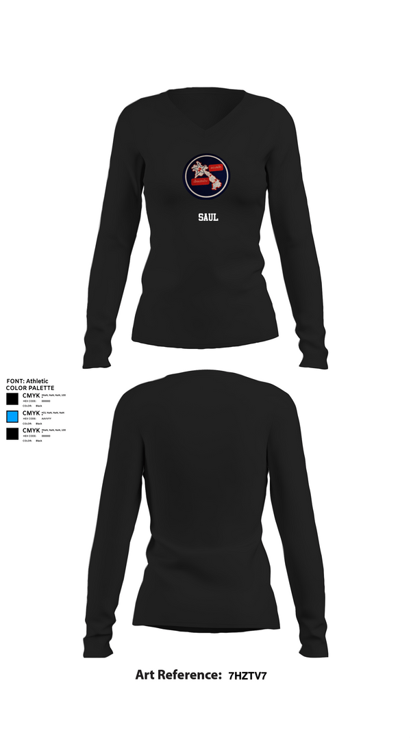 Womens Long Sleeve Vneck Shirt, saul, , Teamtime, Team time, sublimation, custom sports apparel, team uniforms, spirit wear, spiritwear, sports uniforms, custom shirts, team store, custom team store, fundraiser sports, apparel fundraiser