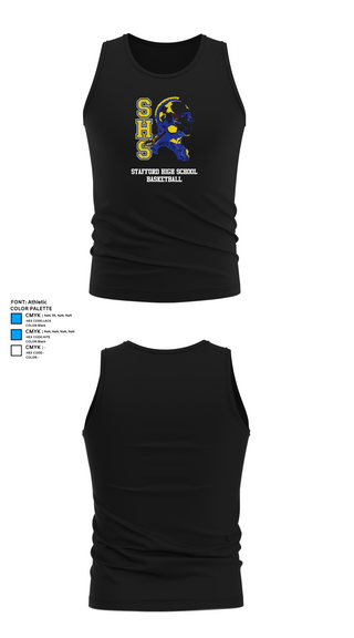 Tank Top, Stafford High School Basketball, Women's Basketball, Teamtime, Team time, sublimation, custom sports apparel, team uniforms, spirit wear, spiritwear, sports uniforms, custom shirts, team store, custom team store, fundraiser sports, apparel fundraiser