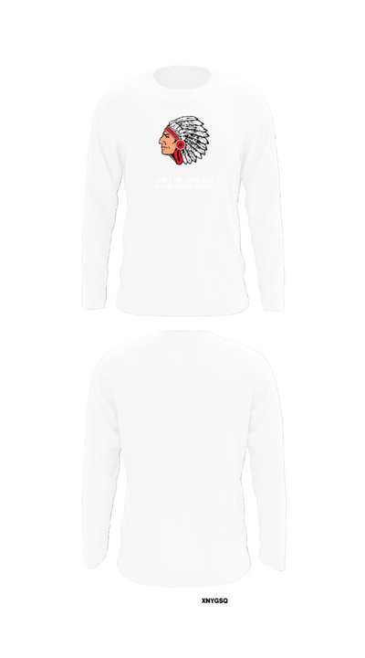 County Line Junior High School Cross Country 49225250 Long Sleeve Performance Shirt - 8