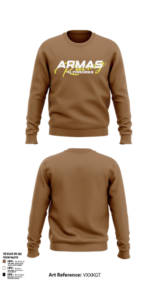 Crew Neck Sweatshirt, Armas Autoworks, , Teamtime, Team time, sublimation, custom sports apparel, team uniforms, spirit wear, spiritwear, sports uniforms, custom shirts, team store, custom team store, fundraiser sports, apparel fundraiser