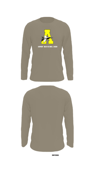 Long Sleeve Performance Shirt, Airport High School Cheer, Cheer, Teamtime, Team time, sublimation, custom sports apparel, team uniforms, spirit wear, spiritwear, sports uniforms, custom shirts, team store, custom team store, fundraiser sports, apparel fundraiser