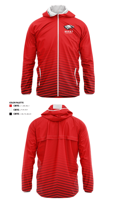 Brady High School Cross Country 78030554 Windbreaker - 40