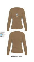 Crowley Police Department 8097883 Women's Long Sleeve V-neck Shirt - 2