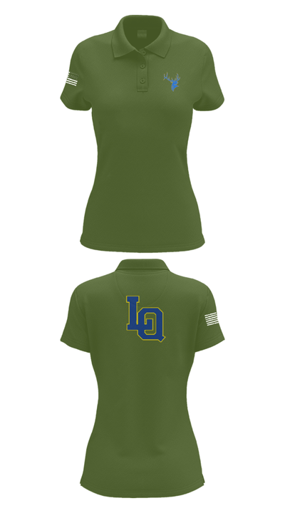 Lake Quinault High School Volleyball 10165141 Women's Short Sleeve Performance Polo  - 17