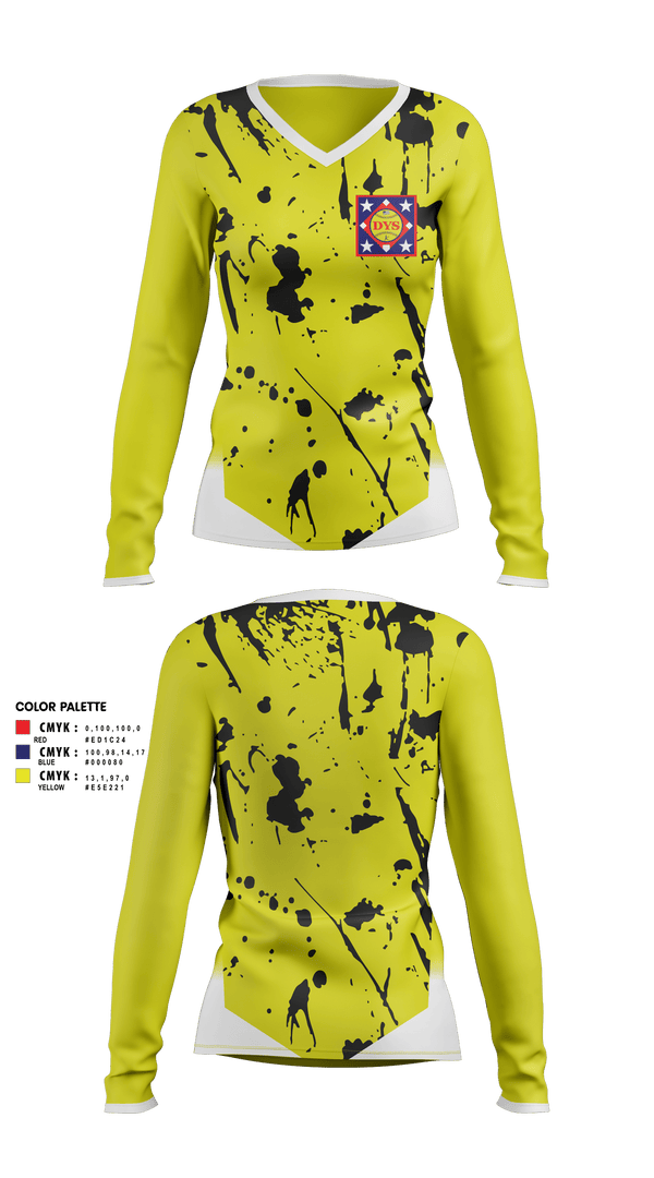 Womens Long Sleeve Vneck Shirt, Diamond Youth Softball, Softball, Teamtime, Team time, sublimation, custom sports apparel, team uniforms, spirit wear, spiritwear, sports uniforms, custom shirts, team store, custom team store, fundraiser sports, apparel fundraiser