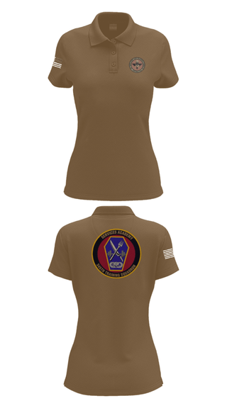 Womens Short Sleeve Performance Polo, 345 TRS, Air Force, Teamtime, Team time, sublimation, custom sports apparel, team uniforms, spirit wear, spiritwear, sports uniforms, custom shirts, team store, custom team store, fundraiser sports, apparel fundraiser