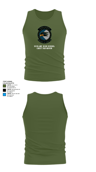 Tank Top, Sunlake High School Cadet Squadron, Air Force, Teamtime, Team time, sublimation, custom sports apparel, team uniforms, spirit wear, spiritwear, sports uniforms, custom shirts, team store, custom team store, fundraiser sports, apparel fundraiser