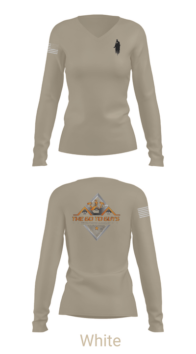 The Go Too Guy LLC 2092883 Women's Long Sleeve V-neck Shirt -1 16