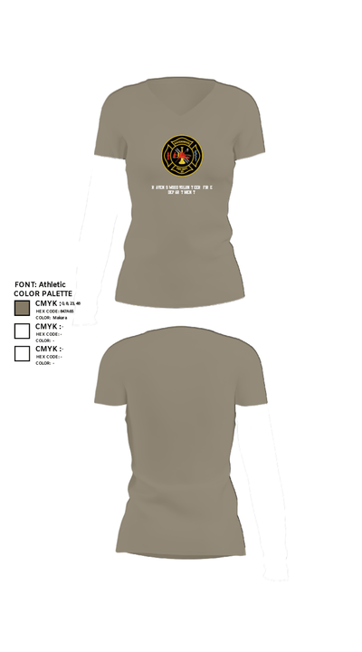 Ravenswood Volunteer Fire Department 47205715 Women's Short Sleeve V-neck Shirt - 64