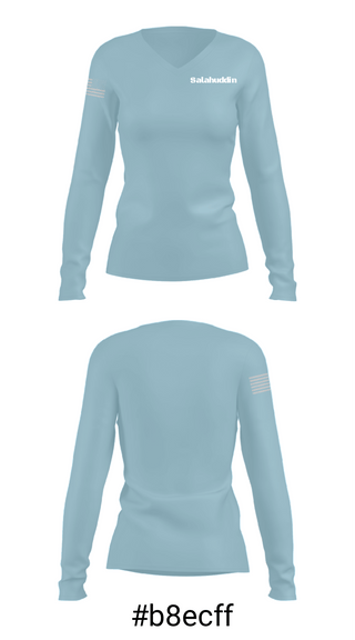Women's Long Sleeve Vneck Shirt, Salahuddin, Golf, Teamtime, Team time, sublimation, custom sports apparel, team uniforms, spirit wear, spiritwear, sports uniforms, custom shirts, team store, custom team store, fundraiser sports, apparel fundraiser