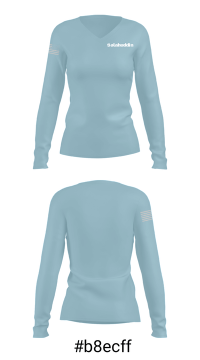 Salahuddin 42896524 Women's Long Sleeve V-neck Shirt - 20