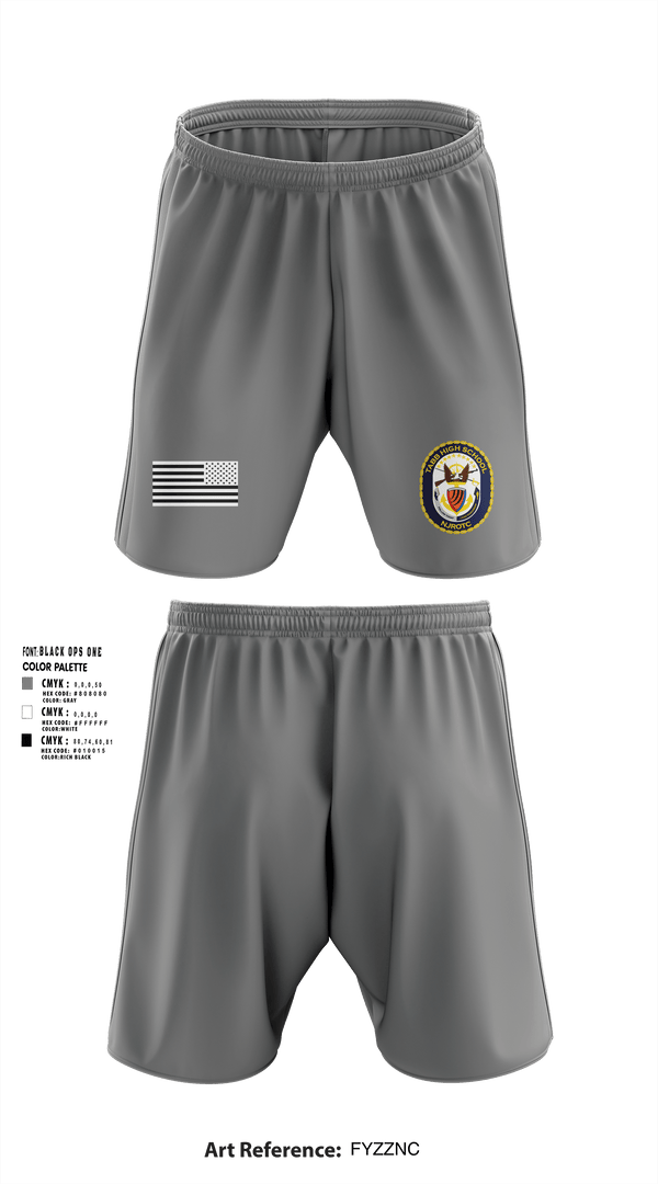 Athletic Shorts With Pockets, Tabb NJROTC, Navy, Teamtime, Team time, sublimation, custom sports apparel, team uniforms, spirit wear, spiritwear, sports uniforms, custom shirts, team store, custom team store, fundraiser sports, apparel fundraiser