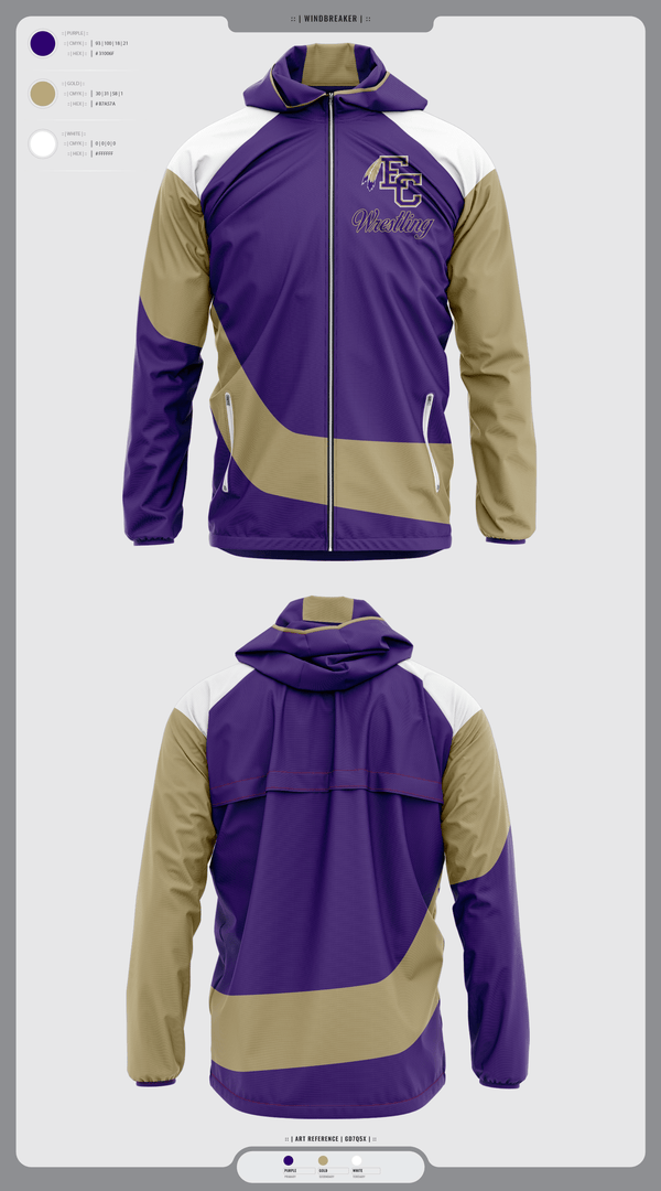 Windbreaker, East Coweta High School Wrestling, Wrestling, Teamtime, Team time, sublimation, custom sports apparel, team uniforms, spirit wear, spiritwear, sports uniforms, custom shirts, team store, custom team store, fundraiser sports, apparel fundraiser