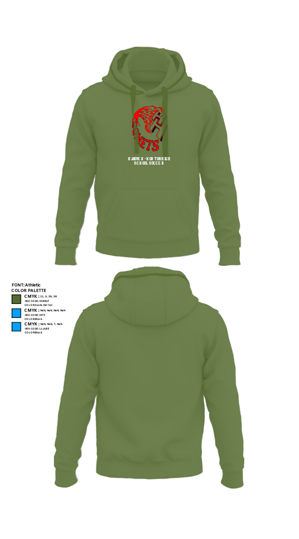 Hoodie, Hanover-Horton High School Soccer, Women's Soccer, Teamtime, Team time, sublimation, custom sports apparel, team uniforms, spirit wear, spiritwear, sports uniforms, custom shirts, team store, custom team store, fundraiser sports, apparel fundraiser