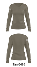 Grim Troop 61547522 Women's Long Sleeve V-neck Shirt -1 77