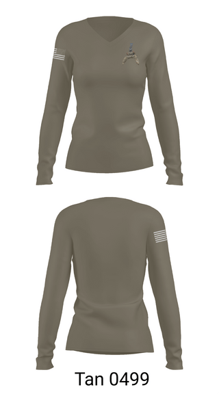 Womens Long Sleeve Vneck Shirt 1, Grim Troop, Army, Teamtime, Team time, sublimation, custom sports apparel, team uniforms, spirit wear, spiritwear, sports uniforms, custom shirts, team store, custom team store, fundraiser sports, apparel fundraiser