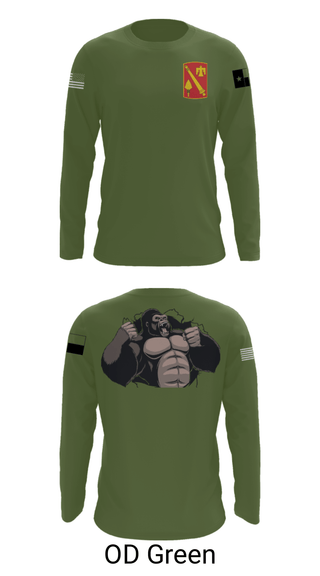 Long Sleeve Performance Shirt, A Battery, 4-133 FAR-AMMO, National Guard, Teamtime, Team time, sublimation, custom sports apparel, team uniforms, spirit wear, spiritwear, sports uniforms, custom shirts, team store, custom team store, fundraiser sports, apparel fundraiser
