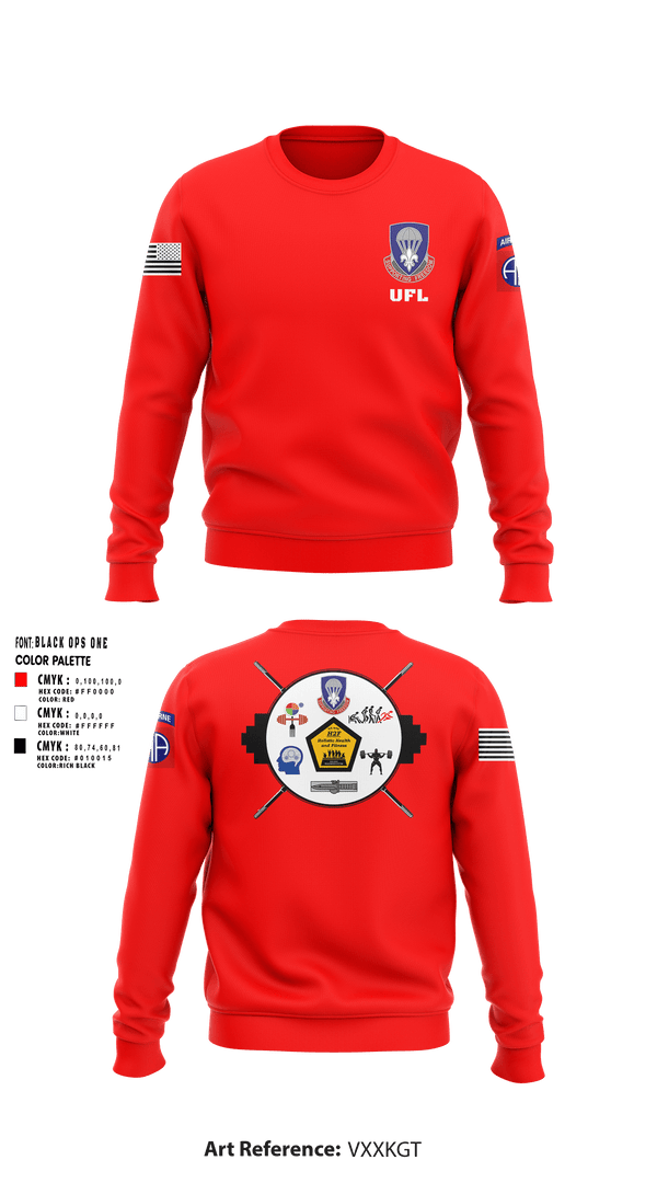 Crew Neck Sweatshirt, 82nd ADSB H2F, Army, Teamtime, Team time, sublimation, custom sports apparel, team uniforms, spirit wear, spiritwear, sports uniforms, custom shirts, team store, custom team store, fundraiser sports, apparel fundraiser