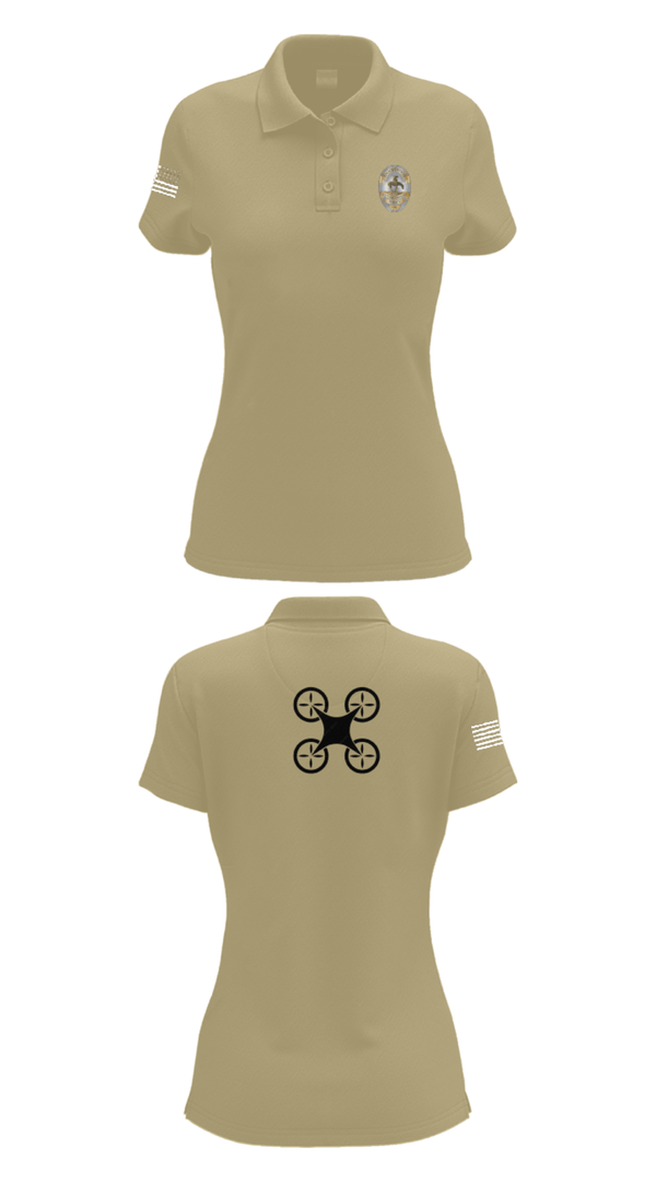 Womens Short Sleeve Performance Polo, UAS Pilot, Police, Teamtime, Team time, sublimation, custom sports apparel, team uniforms, spirit wear, spiritwear, sports uniforms, custom shirts, team store, custom team store, fundraiser sports, apparel fundraiser