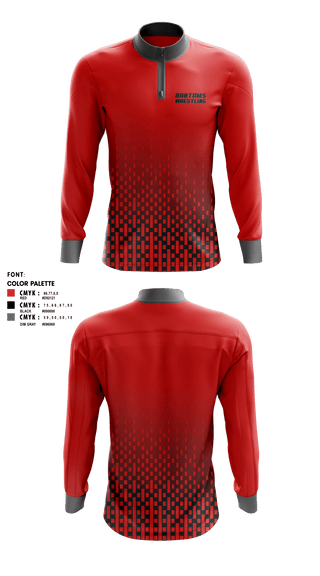 Quarter Zip Jacket, BANTAMS, Wrestling, Teamtime, Team time, sublimation, custom sports apparel, team uniforms, spirit wear, spiritwear, sports uniforms, custom shirts, team store, custom team store, fundraiser sports, apparel fundraiser