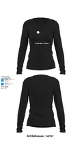 Lucienne Daniel Fondation 68605133 Women's Long Sleeve V-neck Shirt - 34