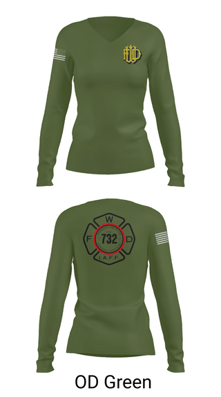 Womens Long Sleeve Vneck Shirt, Woonsocket, Fire Department, Teamtime, Team time, sublimation, custom sports apparel, team uniforms, spirit wear, spiritwear, sports uniforms, custom shirts, team store, custom team store, fundraiser sports, apparel fundraiser