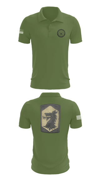 Short Sleeve Performance Polo, 445 Chemical Company, National Guard, Teamtime, Team time, sublimation, custom sports apparel, team uniforms, spirit wear, spiritwear, sports uniforms, custom shirts, team store, custom team store, fundraiser sports, apparel fundraiser