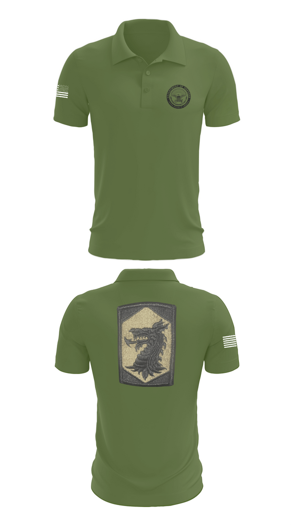 Short Sleeve Performance Polo, 445 Chemical Company, National Guard, Teamtime, Team time, sublimation, custom sports apparel, team uniforms, spirit wear, spiritwear, sports uniforms, custom shirts, team store, custom team store, fundraiser sports, apparel fundraiser