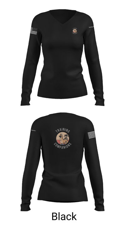 Training Companions 92508632 Women's Long Sleeve V-neck Shirt -1 35