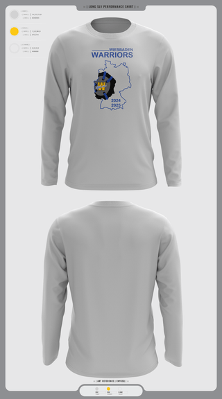 Long Sleeve Performance Shirt, Wiesbaden warriors, Wrestling, Teamtime, Team time, sublimation, custom sports apparel, team uniforms, spirit wear, spiritwear, sports uniforms, custom shirts, team store, custom team store, fundraiser sports, apparel fundraiser
