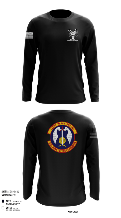 23 FSS823 Base Defense SquadronTask Force Joker 68161366 Long Sleeve Performance Shirt - 201