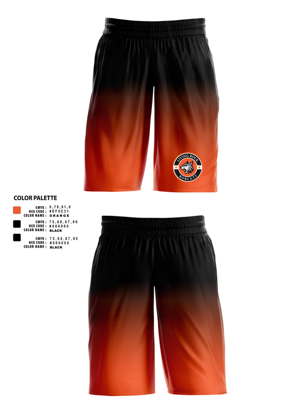 Mens Basketball Shorts, Bobcats, Men's Basketball, Teamtime, Team time, sublimation, custom sports apparel, team uniforms, spirit wear, spiritwear, sports uniforms, custom shirts, team store, custom team store, fundraiser sports, apparel fundraiser