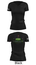 On the Links Golf Co 48920069 Women's Short Sleeve V-neck Shirt - 38