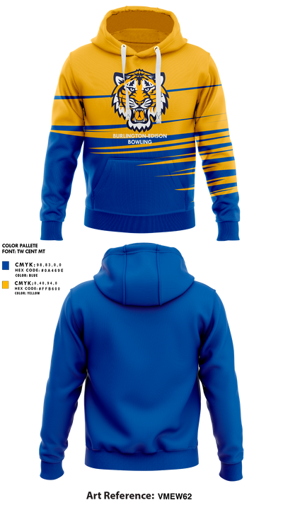 Burlington-Edison High School Bowling 12487564 Hoodie - 1