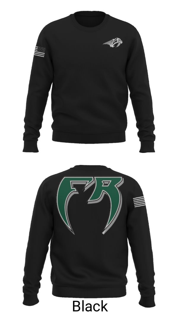 Crew Neck Sweatshirt, Fossil Ridge High School Baseball, Baseball, Teamtime, Team time, sublimation, custom sports apparel, team uniforms, spirit wear, spiritwear, sports uniforms, custom shirts, team store, custom team store, fundraiser sports, apparel fundraiser