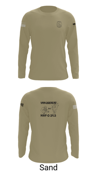 Long Sleeve Performance Shirt, VMM-268, Marines, Teamtime, Team time, sublimation, custom sports apparel, team uniforms, spirit wear, spiritwear, sports uniforms, custom shirts, team store, custom team store, fundraiser sports, apparel fundraiser