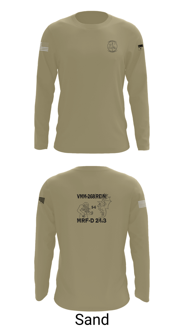 Long Sleeve Performance Shirt, VMM-268, Marines, Teamtime, Team time, sublimation, custom sports apparel, team uniforms, spirit wear, spiritwear, sports uniforms, custom shirts, team store, custom team store, fundraiser sports, apparel fundraiser
