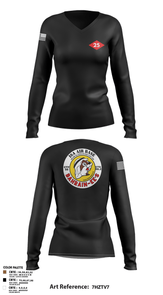Womens Long Sleeve Vneck Shirt, NMCB 25 CTG 56.2, Navy, Teamtime, Team time, sublimation, custom sports apparel, team uniforms, spirit wear, spiritwear, sports uniforms, custom shirts, team store, custom team store, fundraiser sports, apparel fundraiser