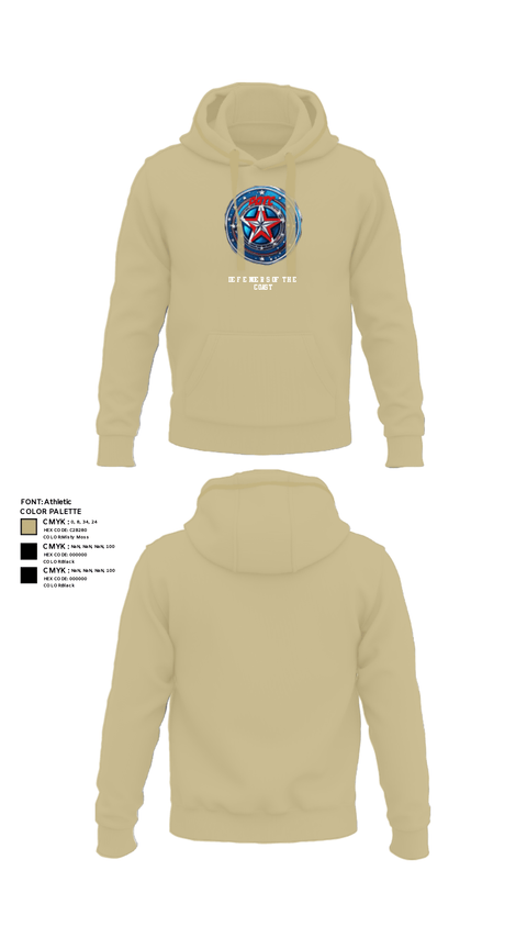 Hoodie, Defenders of the Coast, Army, Teamtime, Team time, sublimation, custom sports apparel, team uniforms, spirit wear, spiritwear, sports uniforms, custom shirts, team store, custom team store, fundraiser sports, apparel fundraiser