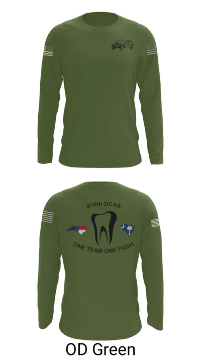 810th med co 30898387 Long Sleeve Performance Shirt - 46