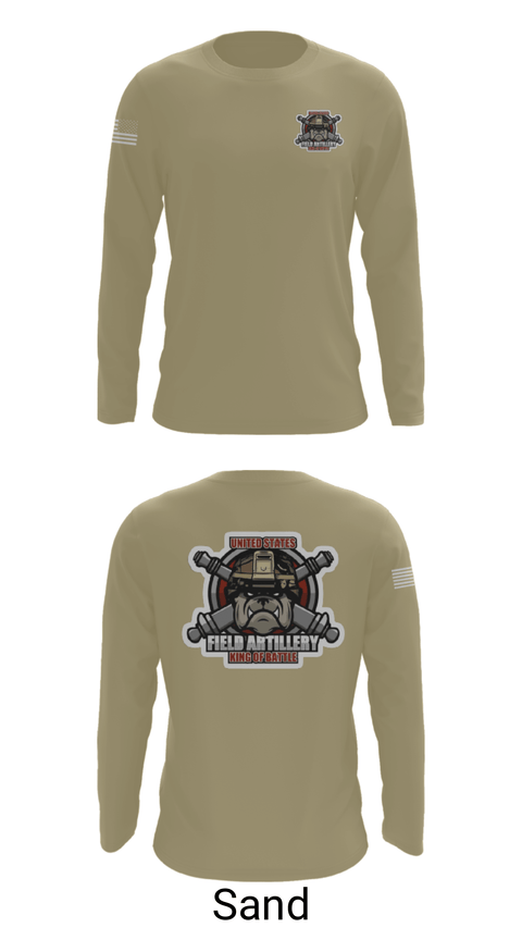 Long Sleeve Performance Shirt, Bravo Battery, Army, Teamtime, Team time, sublimation, custom sports apparel, team uniforms, spirit wear, spiritwear, sports uniforms, custom shirts, team store, custom team store, fundraiser sports, apparel fundraiser