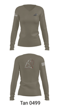 USACA-R 32862257 Women's Long Sleeve V-neck Shirt - 77