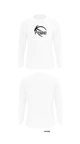 Long Sleeve Performance Shirt, Northern Heights High School Basketball, Men's Basketball, Teamtime, Team time, sublimation, custom sports apparel, team uniforms, spirit wear, spiritwear, sports uniforms, custom shirts, team store, custom team store, fundraiser sports, apparel fundraiser